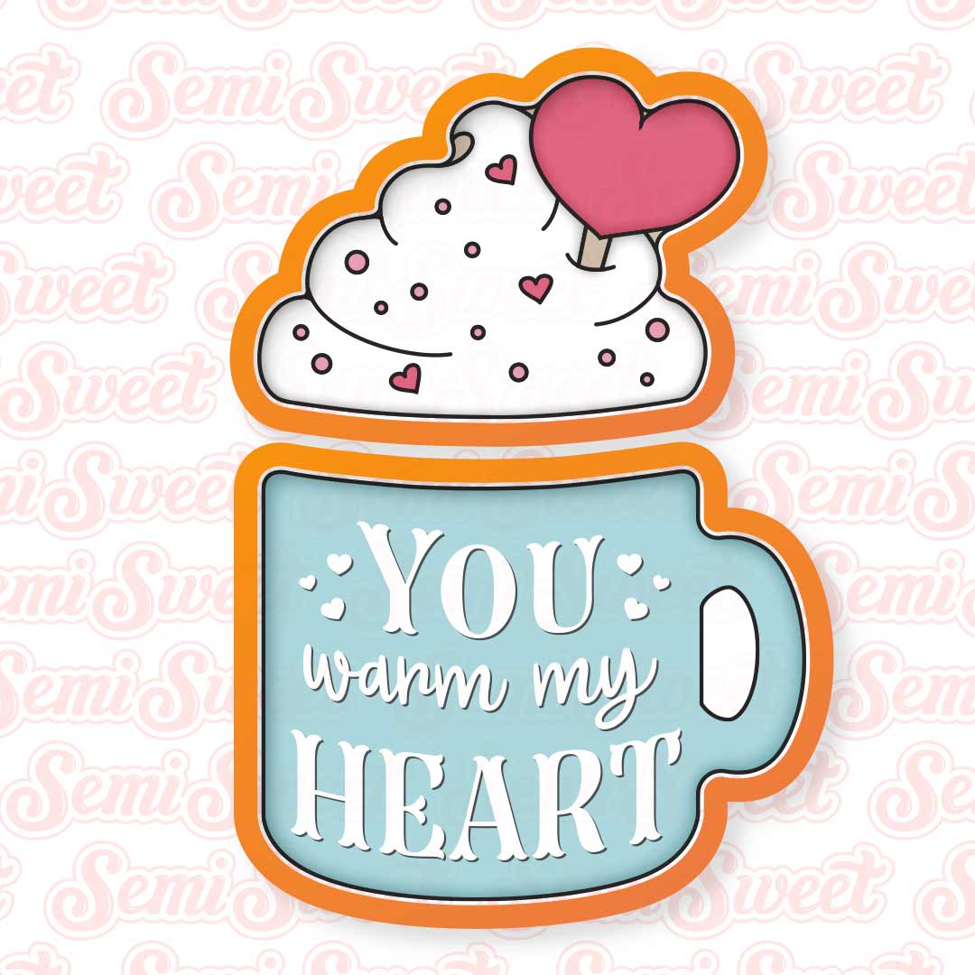 2-Pc Valentine Mug Cookie Cutter Set