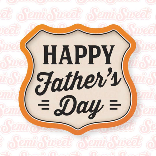Father's Day Road Sign Cookie Cutter