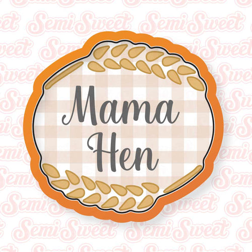Wheat Oval Plaque Cookie Cutter
