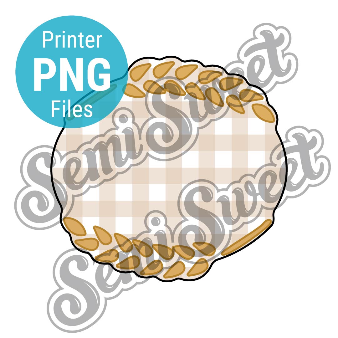 Wheat Oval Plaque - PNG Images | Semi Sweet Designs