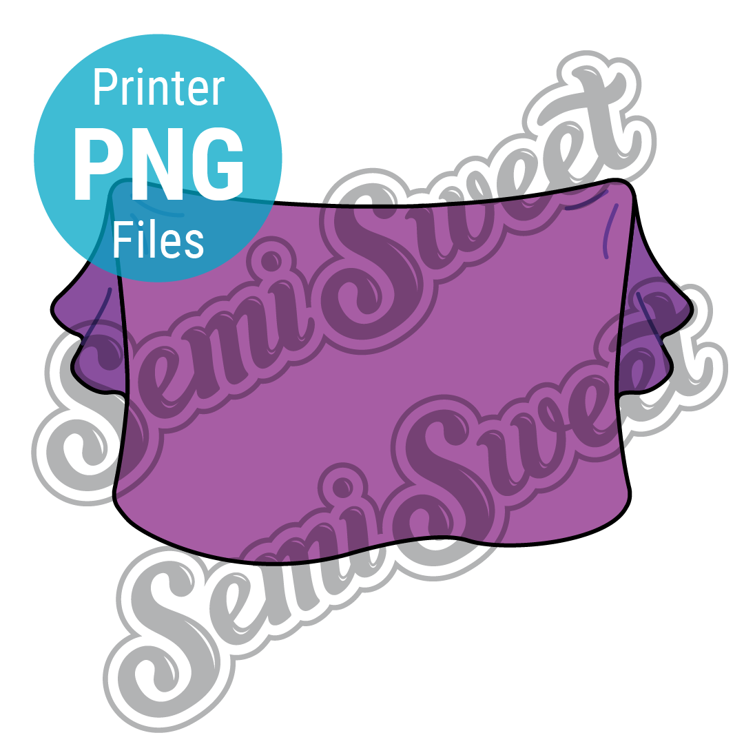 Wide Cloth Banner - PNG Images | Semi Sweet Designs