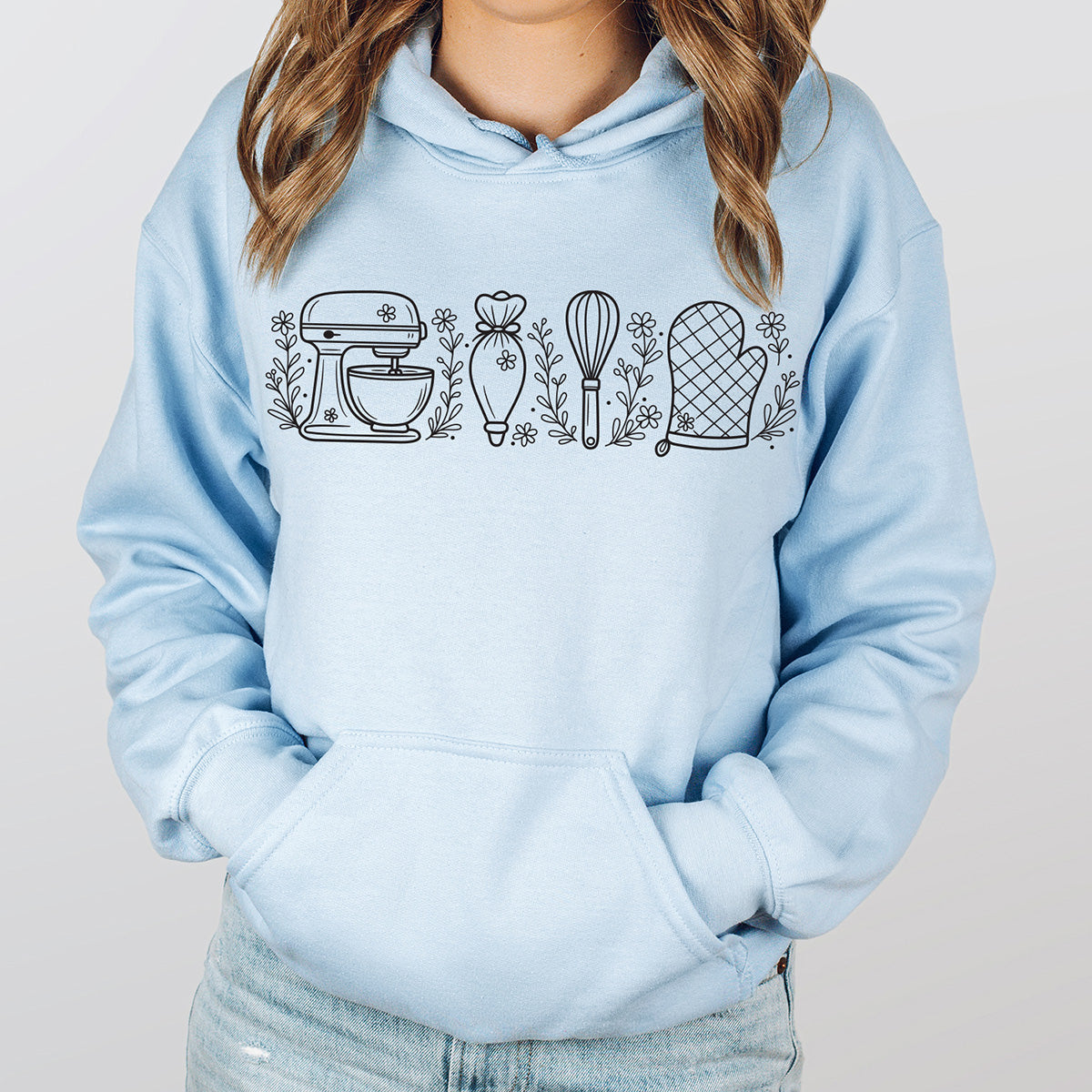 Wild Flower Baking Essentials Unisex Hoodie