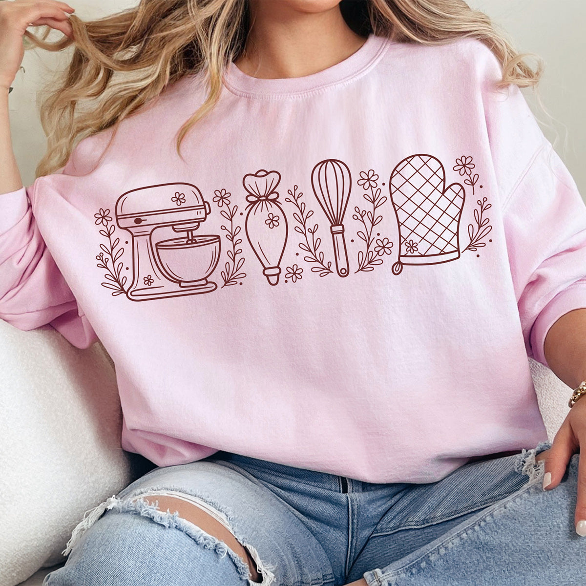 Wild Flower Baking Essentials Unisex Sweatshirt
