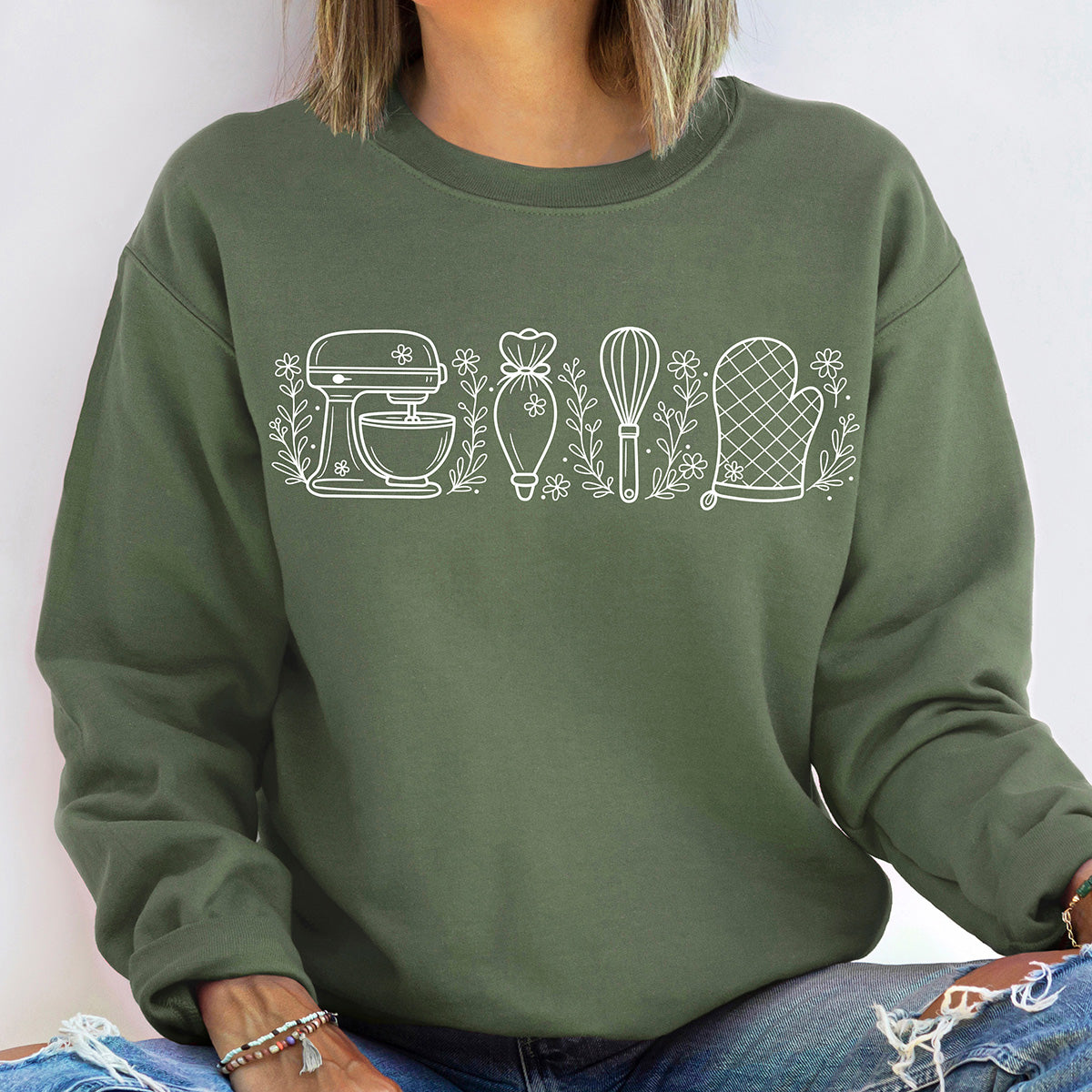 Wild Flower Baking Essentials Unisex Sweatshirt