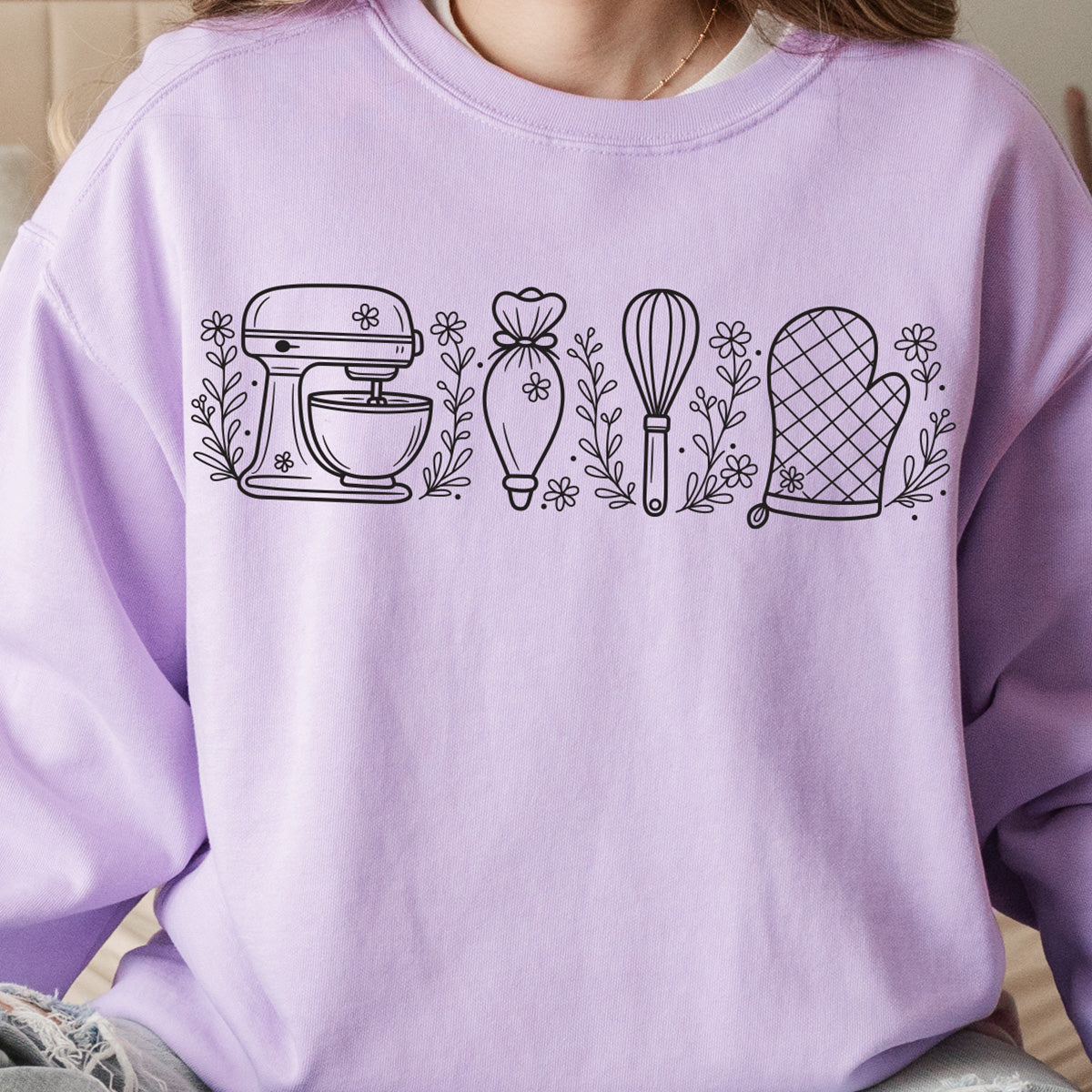 Wild Flower Baking Essentials Unisex Sweatshirt