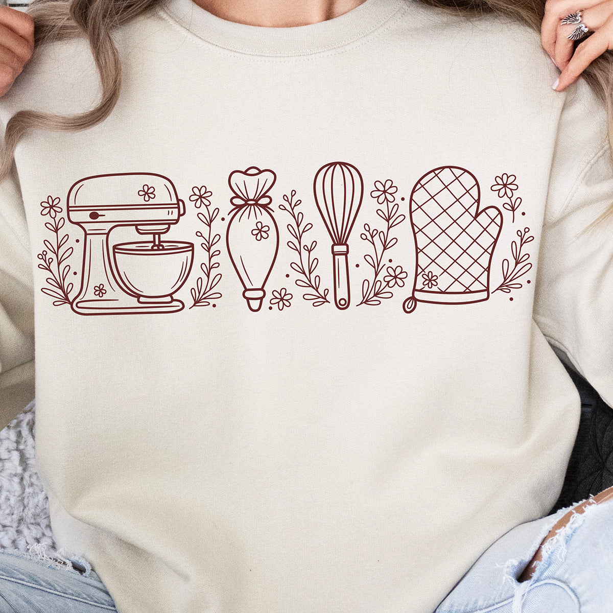 Wild Flower Baking Essentials Unisex Sweatshirt