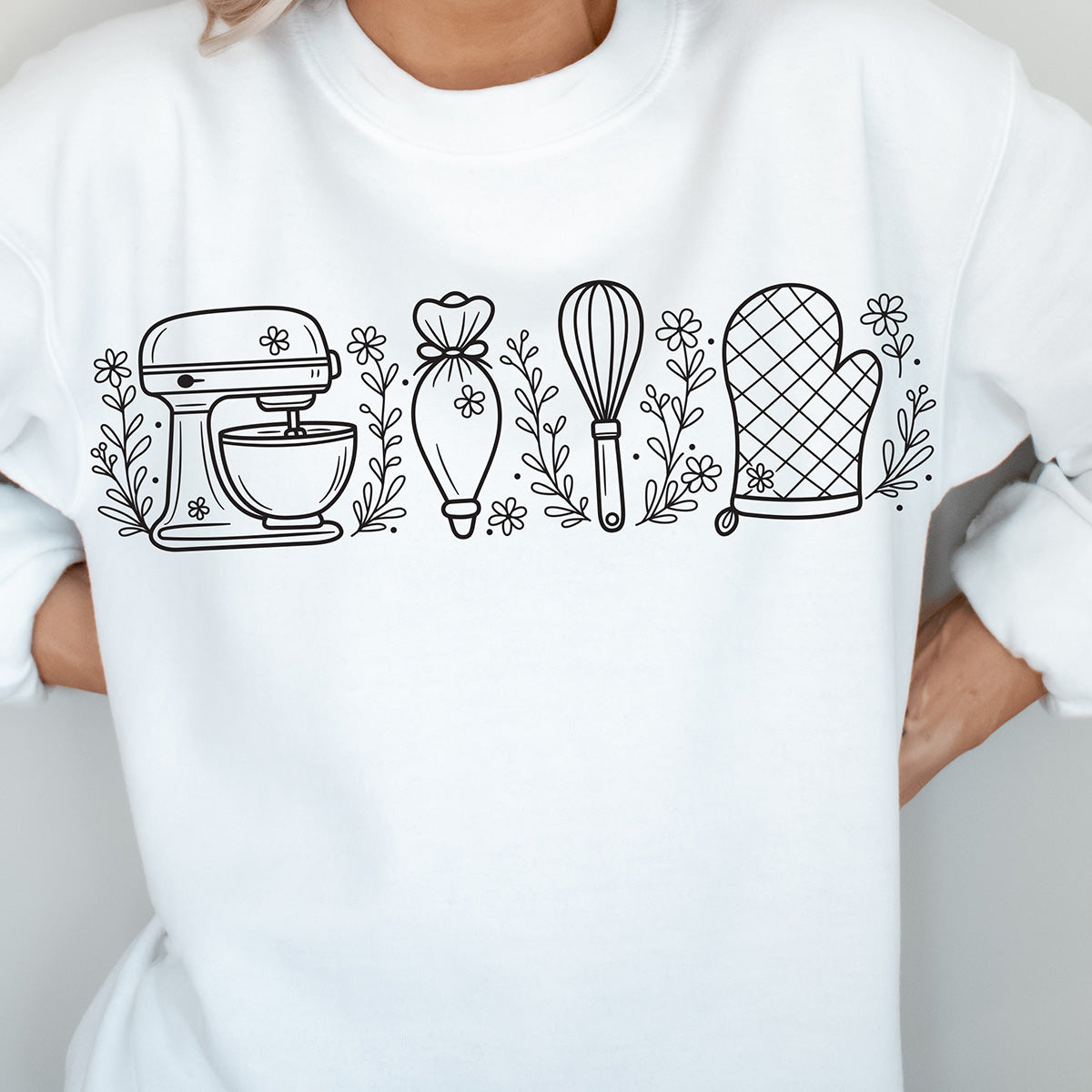 Wild Flower Baking Essentials Unisex Sweatshirt