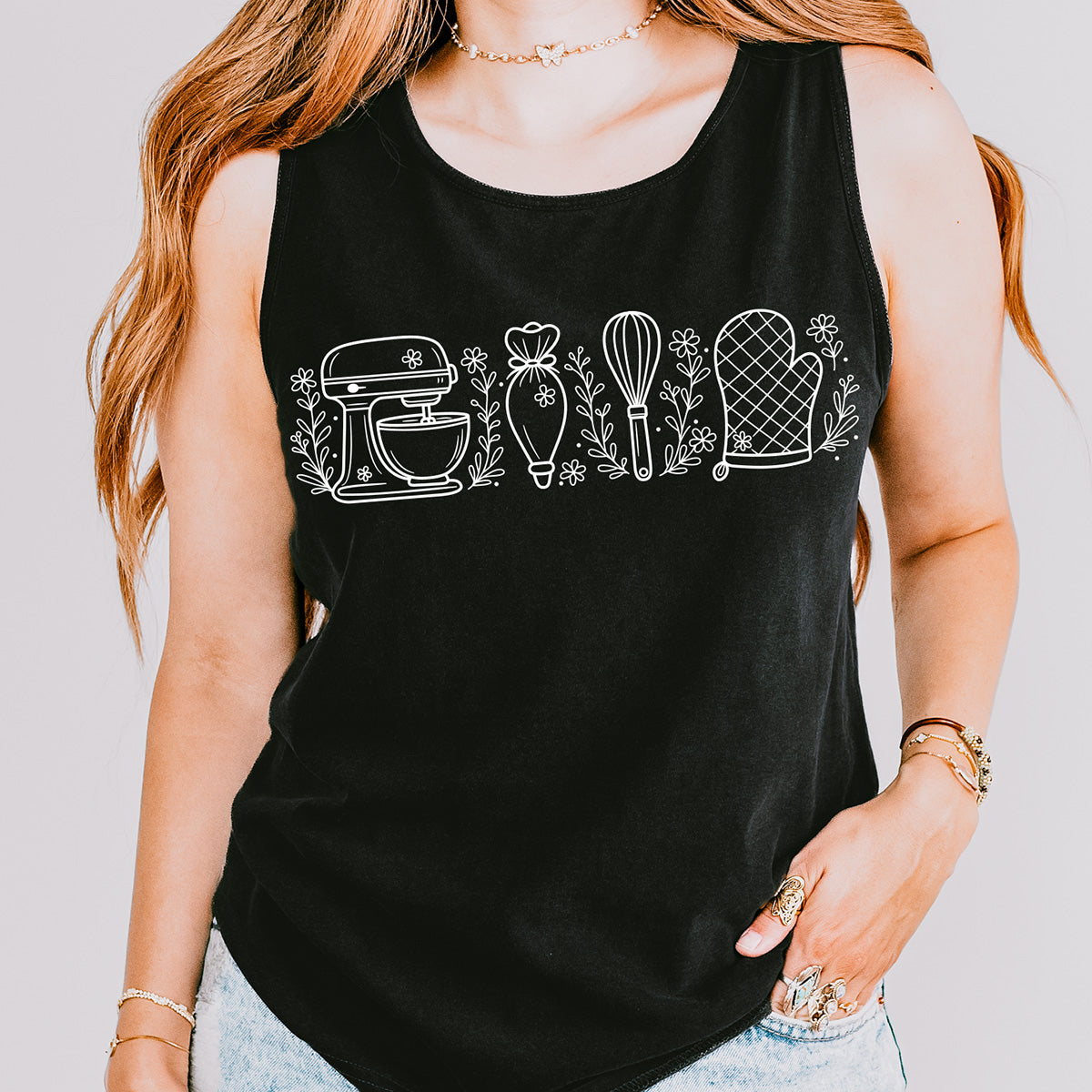 Wild Flower Baking Essentials Unisex Tank Top