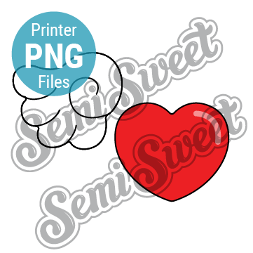 Winged Heart Set - PNG Images | Semi Sweet Designs