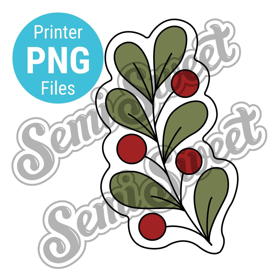 Winter Berry Sprig - PNG Images | Semi Sweet Designs
