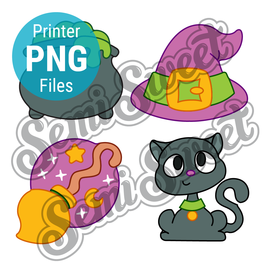 Witch Set - PNG Images | Semi Sweet Designs