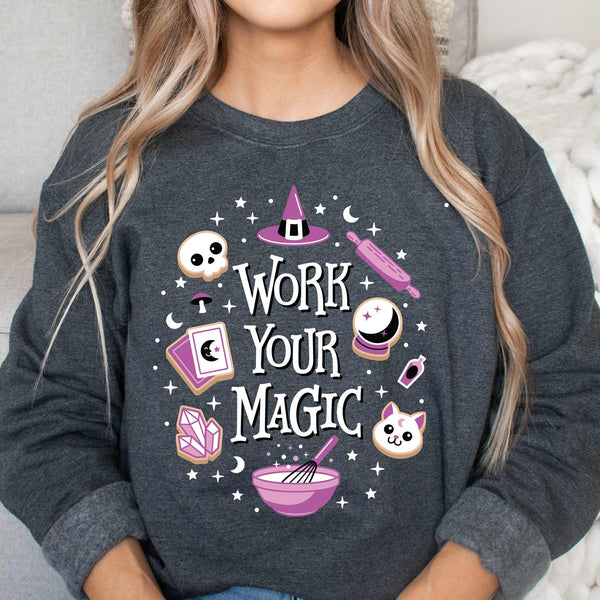 Work Your Magic Dark Heather Unisex Sweatshirt