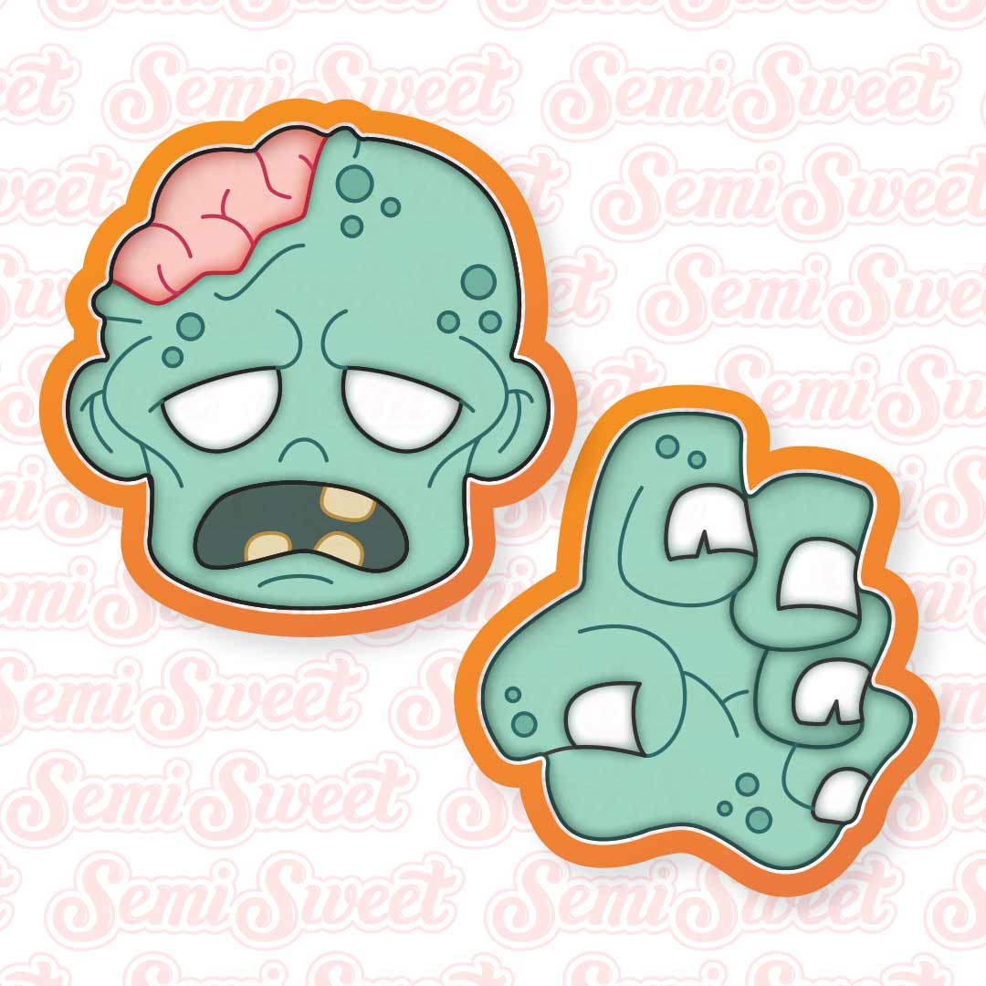 Zombie Cookie Cutter Set | Semi Sweet Designs