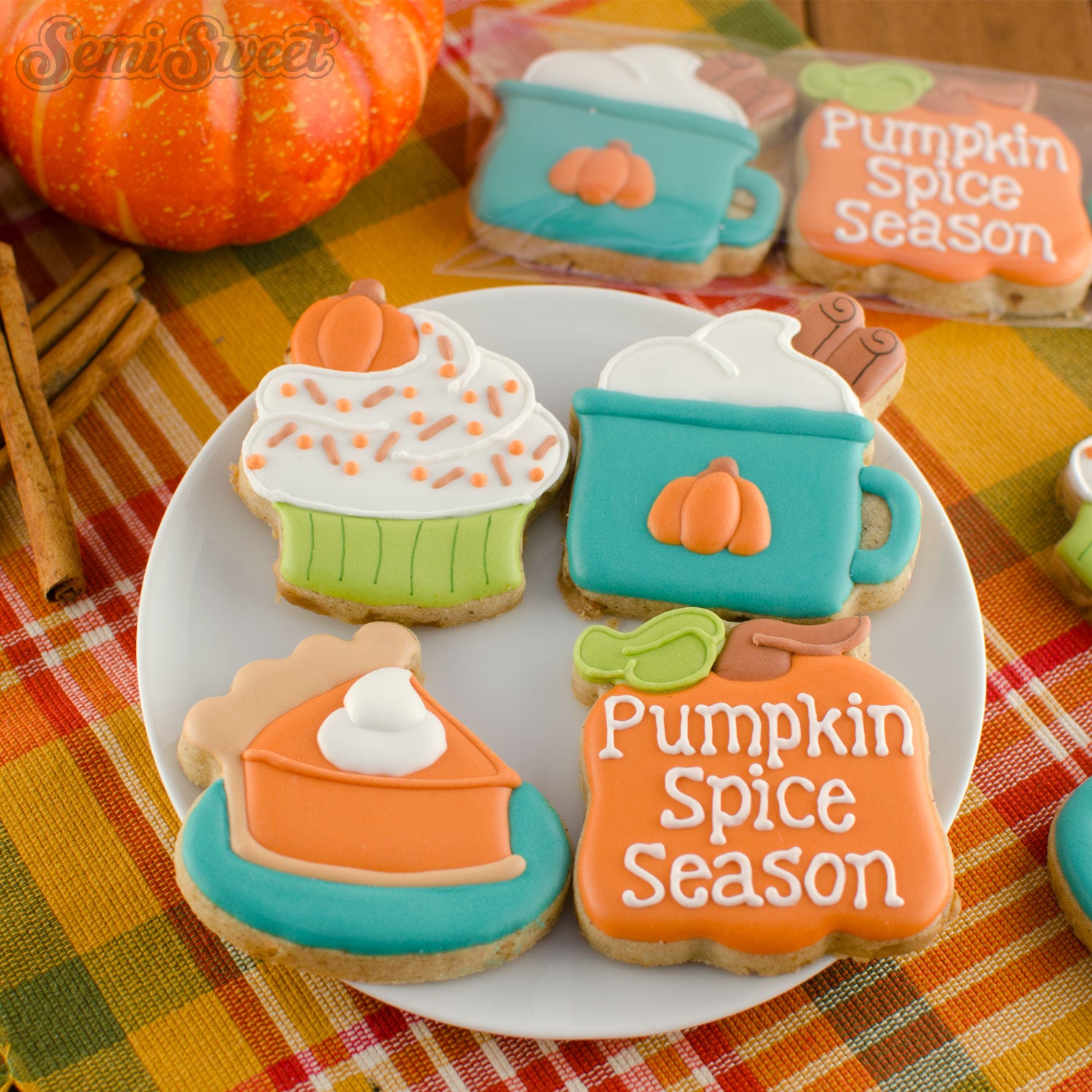 Pumpkin Spice Mini Cookie Cutter Set