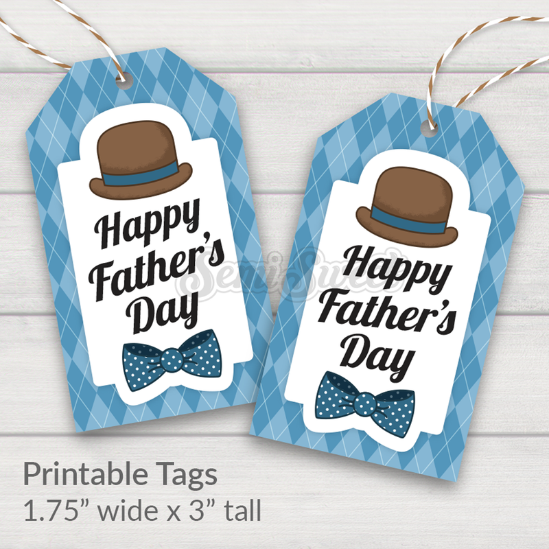 Dapper Happy Father’s Day - Instant Download Printable Tag