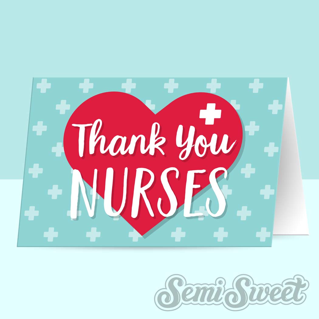 Thank You Nurses - Instant Download Printable Bag Topper