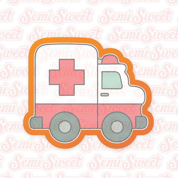 Ambulance Cookie Cutter | Semi Sweet Designs
