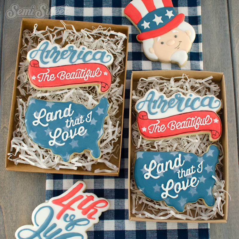 Wide USA Map Cookie Cutter