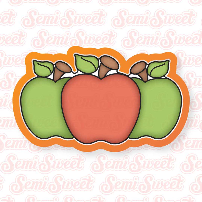 Apples Set Cookie Cutter | Semi Sweet Designs