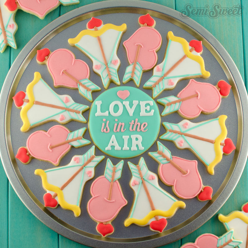 Hearts and Arrows Cookie Platter