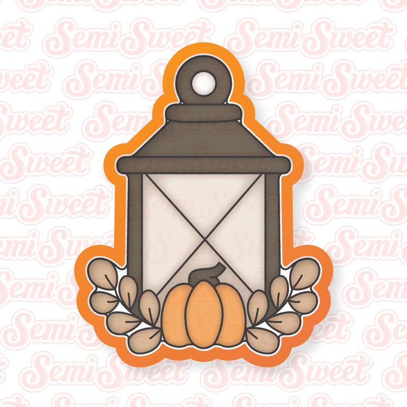 autumn lantern cookie cutter