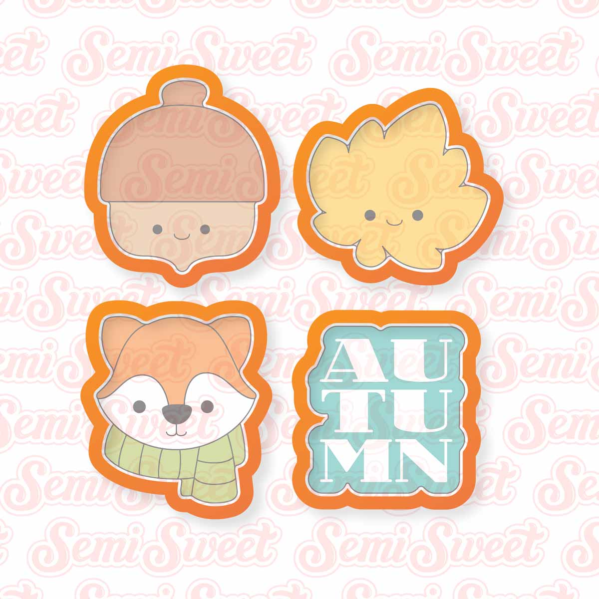 Autumn Mini Cookie Cutter Set | Semi Sweet Designs