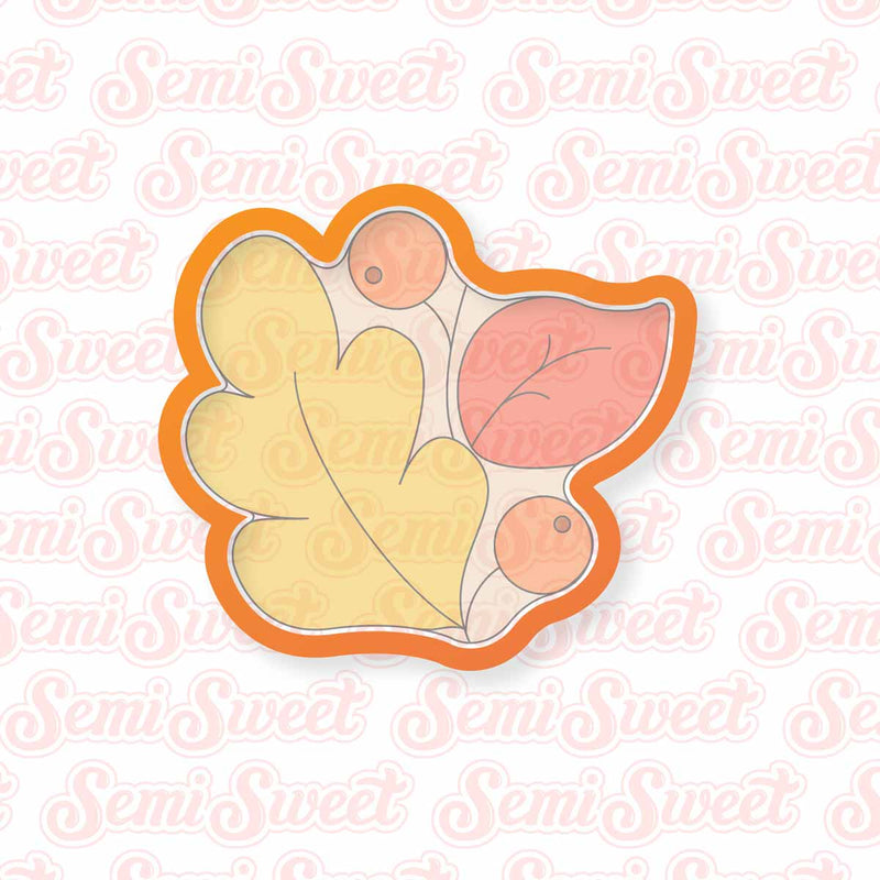 Autumn Wreath Platter Cookie Cutter | Semi Sweet Designs
