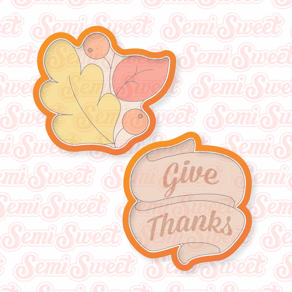 Autumn Wreath & Banner Platter Set | Semi Sweet Designs