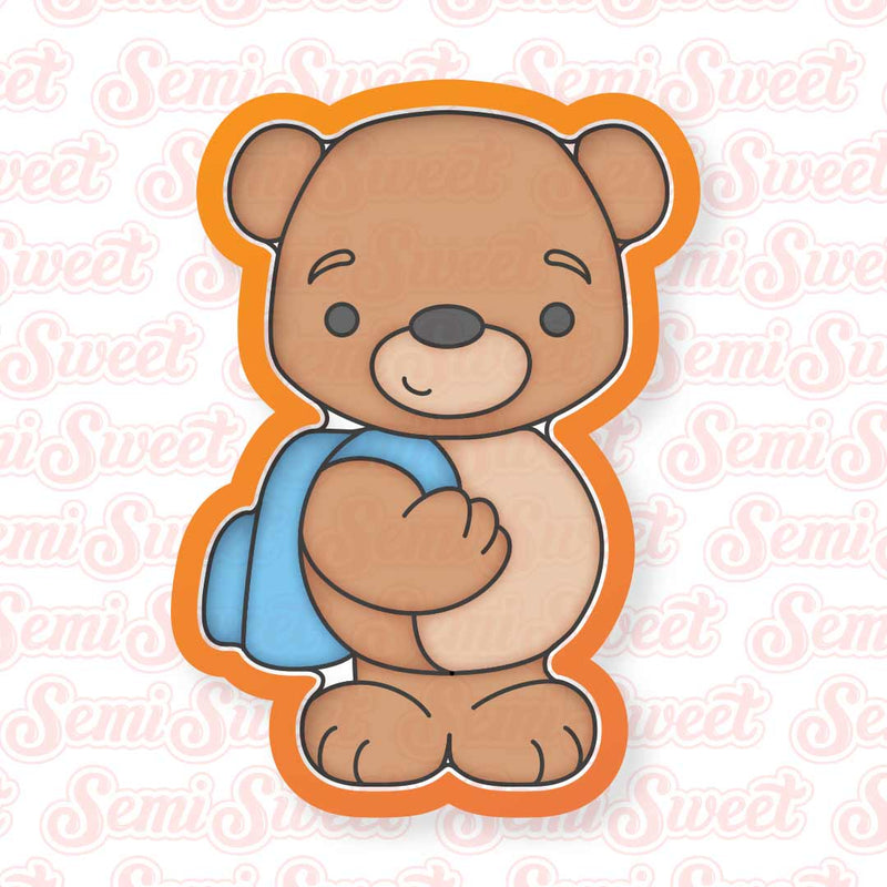 Single Piece Teddy Backpack Cookie Cutter