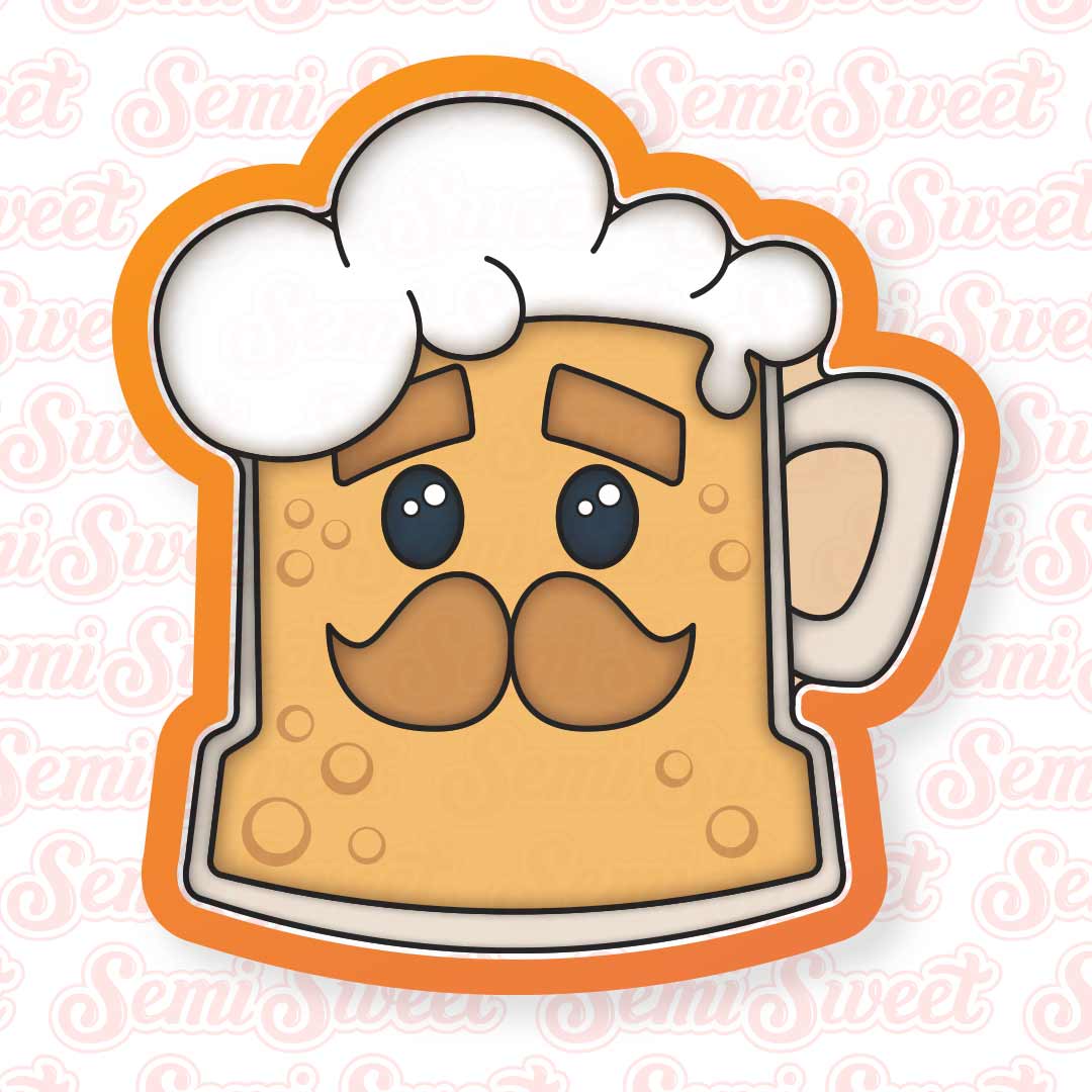 Dad Beer Cookie Cutter | Semi Sweet Designs