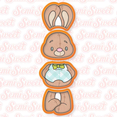 Stackable Easter Bunny Cookie Cutter Set