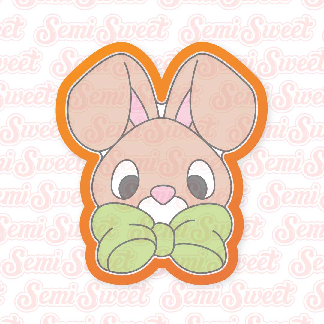 Bow Bunny Boy Cookie Cutter | Semi Sweet Designs
