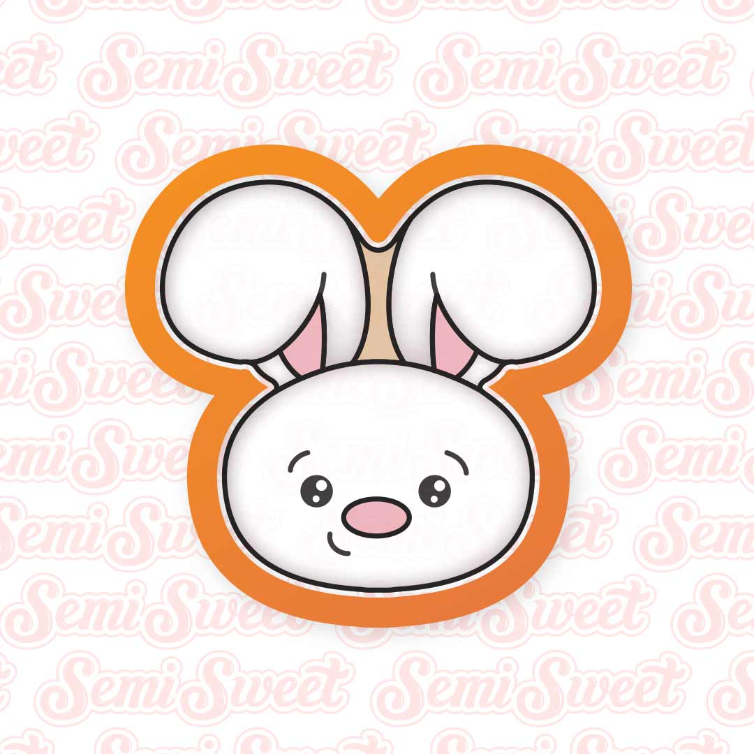 Chubby Bunny Face Cookie Cutter | Semi Sweet Designs