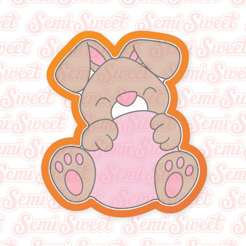 Egg Hugger Bunny Cookie Cutter | Semi Sweet Designs