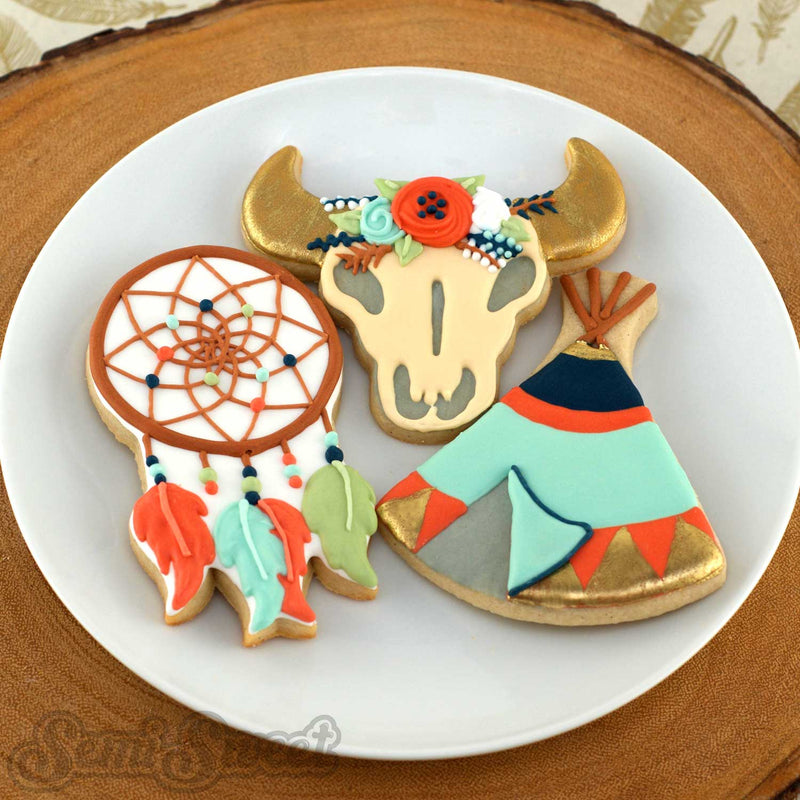 boho-teepee-dreamcatcher-skull-cookies