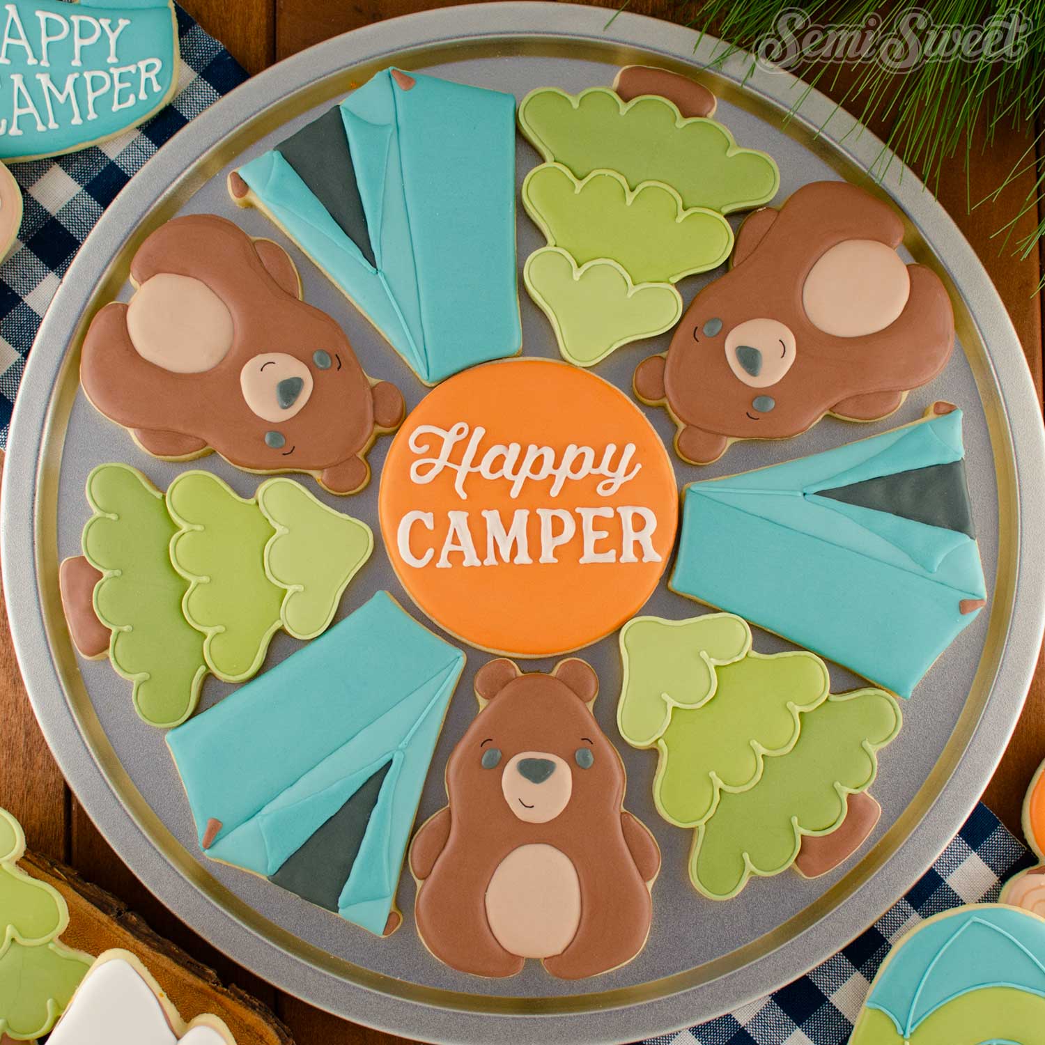 Camping Cookie Platter Set