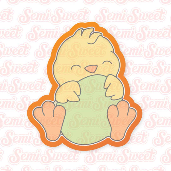 Egg Hugger Chick Cookie Cutter | Semi Sweet Designs