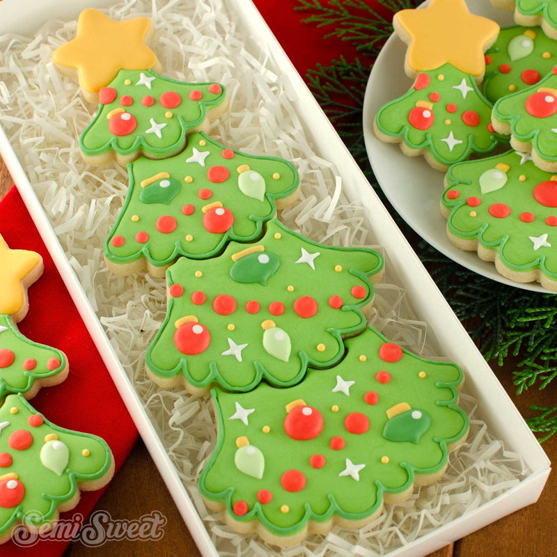 Stackable Christmas Tree Cookie Cutter Set