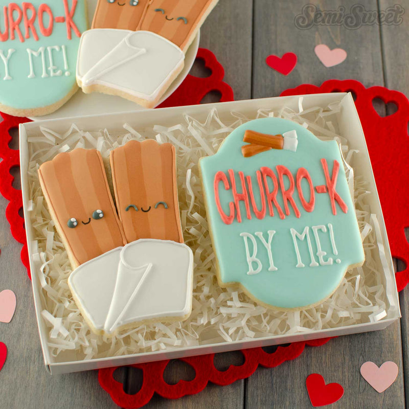 Valentine Churro Cookies | Semi Sweet Designs