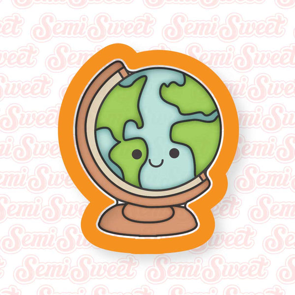 School Class Globe Cookie Cutter | Semi Sweet Designs