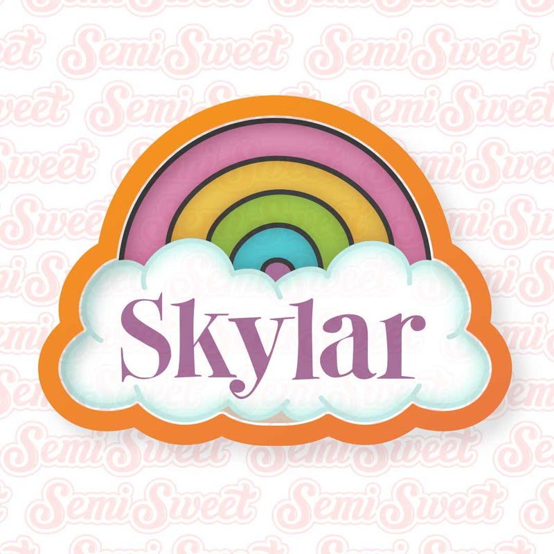 Rainbow Cloud Cookie Cutter | Semi Sweet Designs