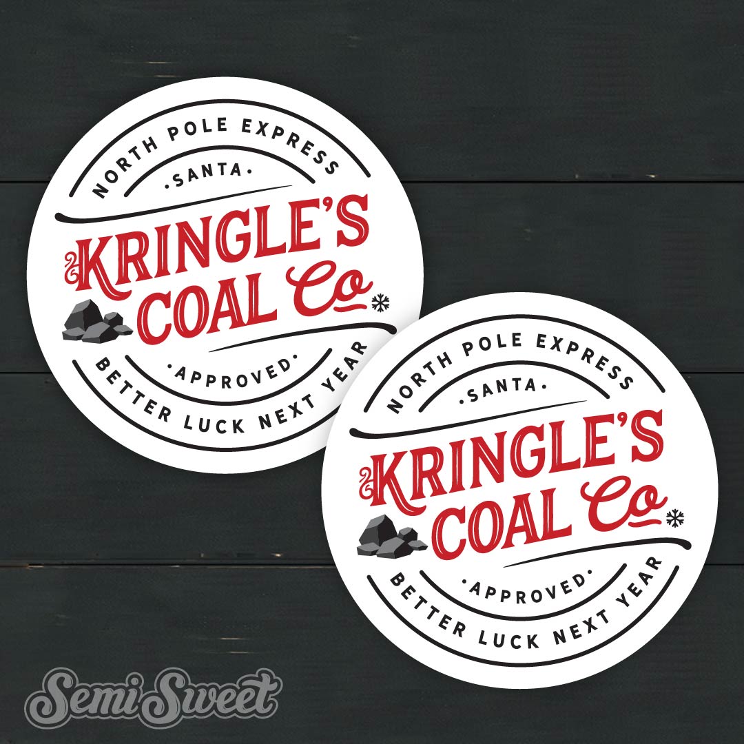 Kringle's Coal Co. - Instant Download Printable E-Tag