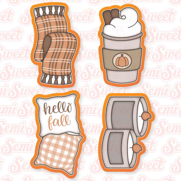 Cozy Fall Cookie cutter set | Semi Sweet Designs