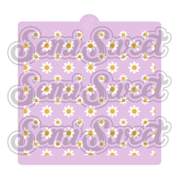 Daisies Grid 2-Piece Stencil