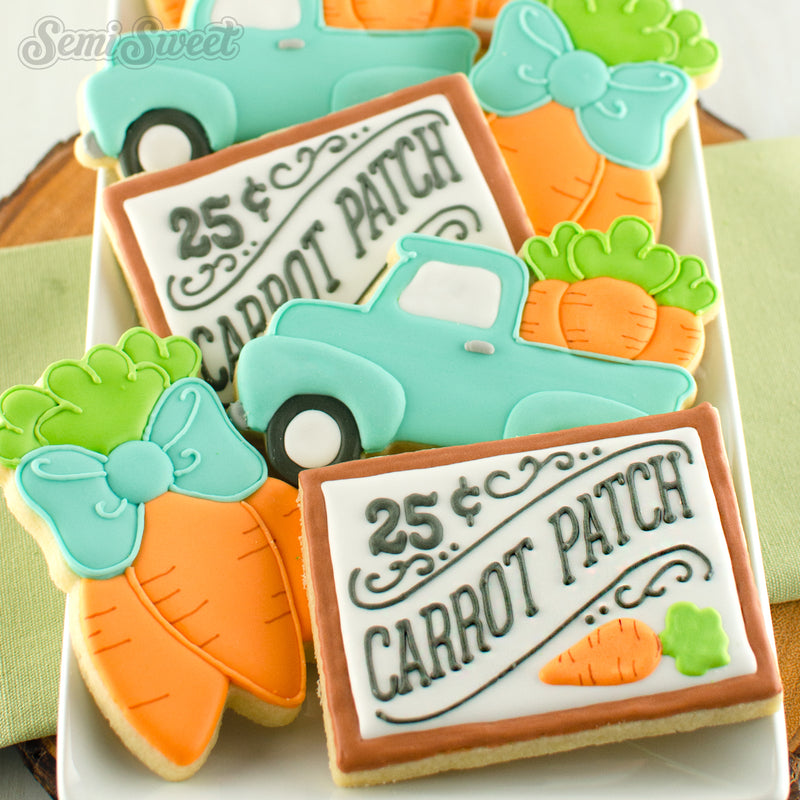 Easter Truck with Carrots Cookie Cutter