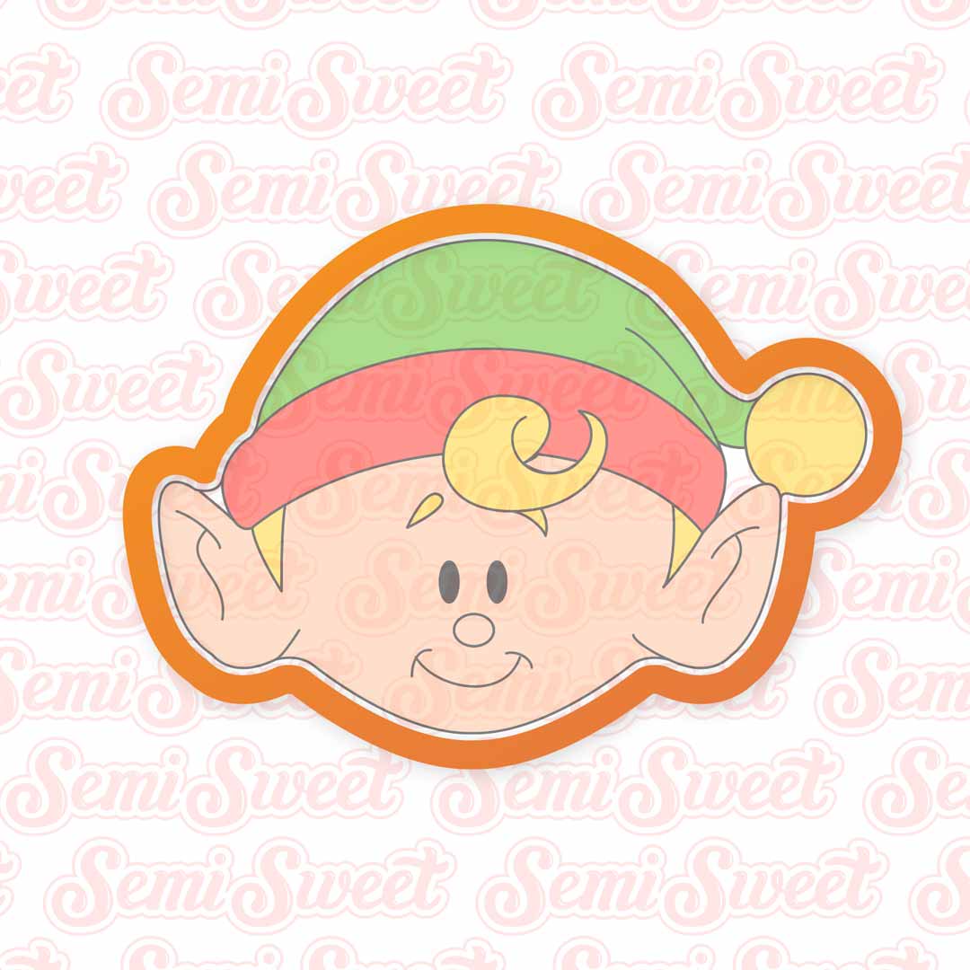 Elf Head Cookie Cutter | Semi Sweet Designs
