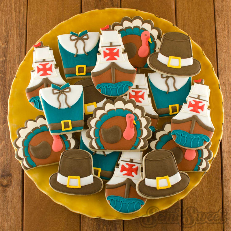 Thanksgiving-turkey-cookies-platter