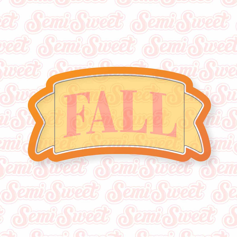 Fall Banner Cookie Cutter | Semi Sweet Designs