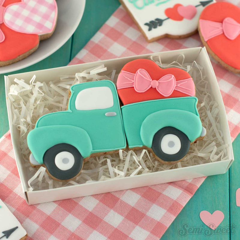 Valentine Truck Back Only Cookie Cutter