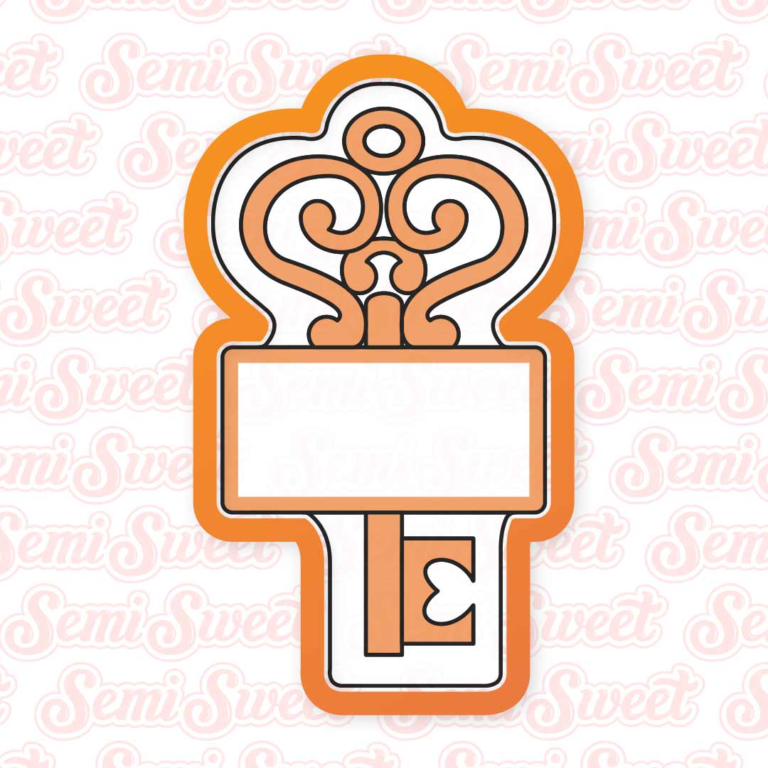 Key Plaque Cookie Cutter | Semi Sweet Designs